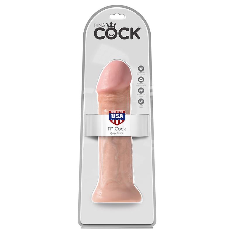 Pipedream Products King Cock 11” Cock Beige-Dildos-Pipedream Products-XOXTOYS