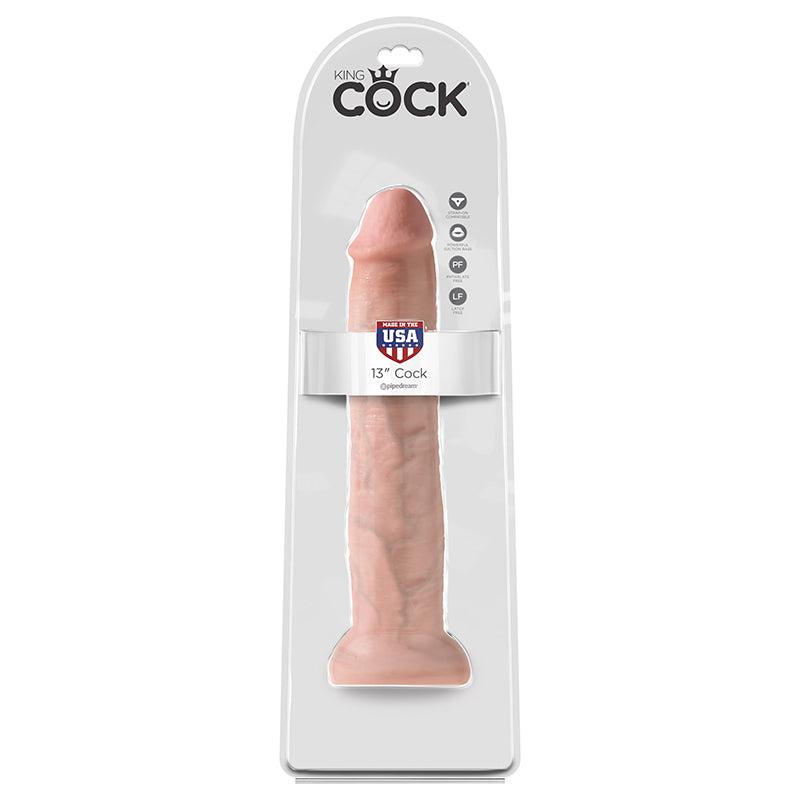 Pipedream Products King Cock 13” Cock Beige - XOXTOYS