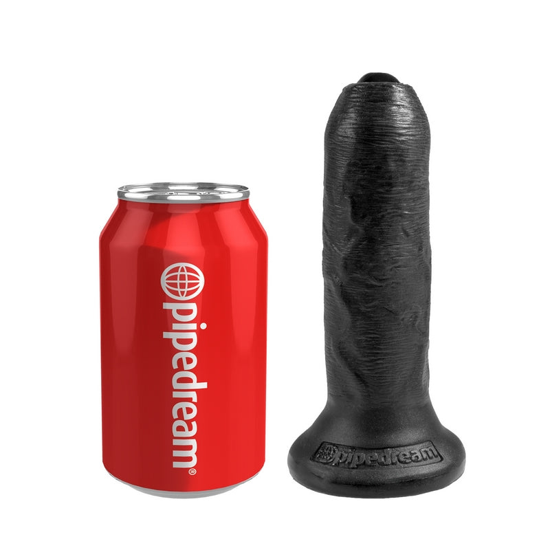 Pipedream Products King Cock 6” Uncut Cock Black - XOXTOYS
