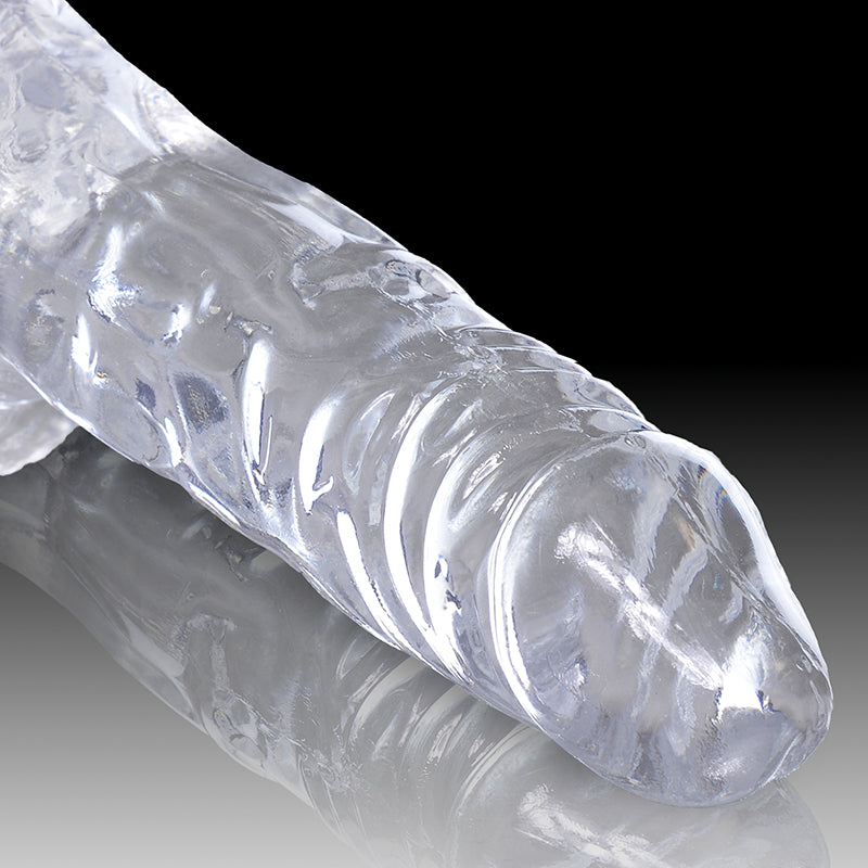 Pipedream Products King Cock Clear 4" Cock With Balls - XOXTOYS