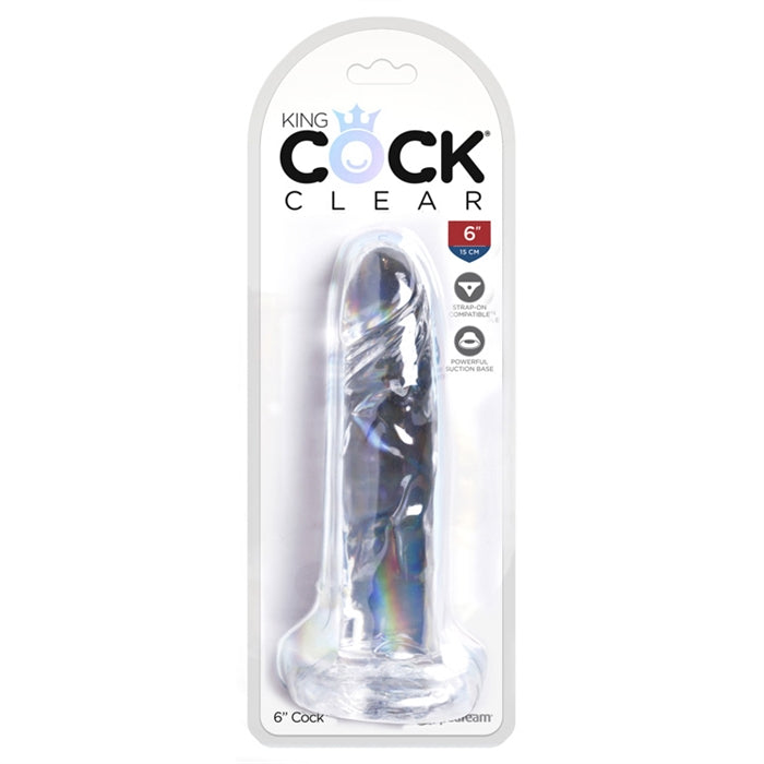 Pipedream Products King Cock Clear 6" Cock - XOXTOYS