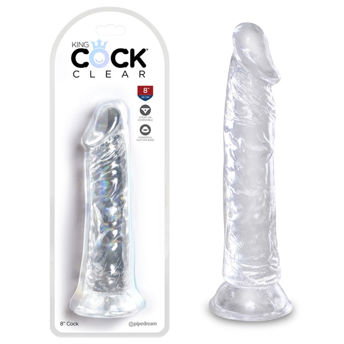 Pipedream Products King Cock Clear 8" Cock - XOXTOYS