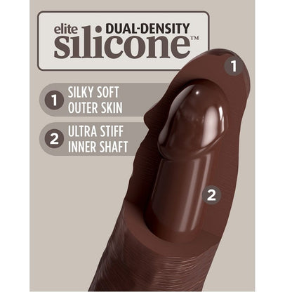 Pipedream Products Dildos Pipedream Products King Cock Elite 11” Silicone Cock Brown