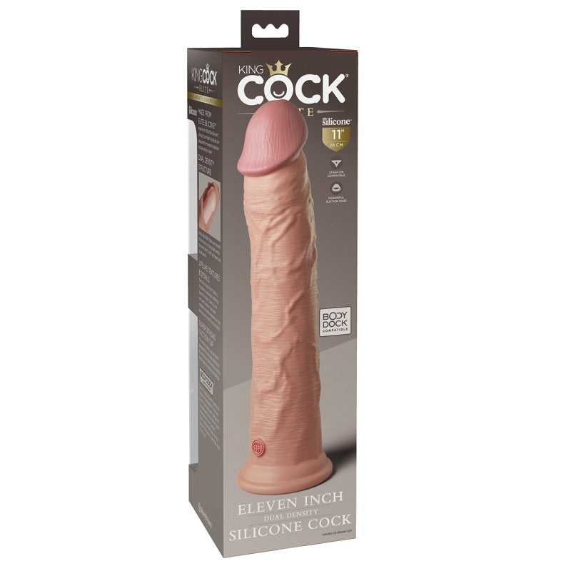 Pipedream Products King Cock Elite 11” Silicone Cock Light-Dildos-Pipedream Products-XOXTOYS