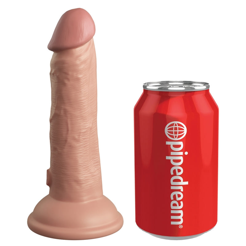 Pipedream Products King Cock Elite 6” Vibrating Silicone Cock Light-Dildos-Pipedream Products-XOXTOYS