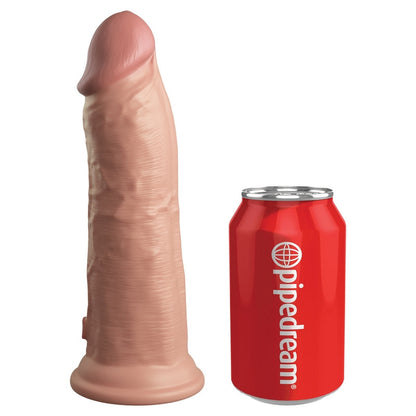 Pipedream Products King Cock Elite 8” Vibrating Silicone Cock Light - XOXTOYS