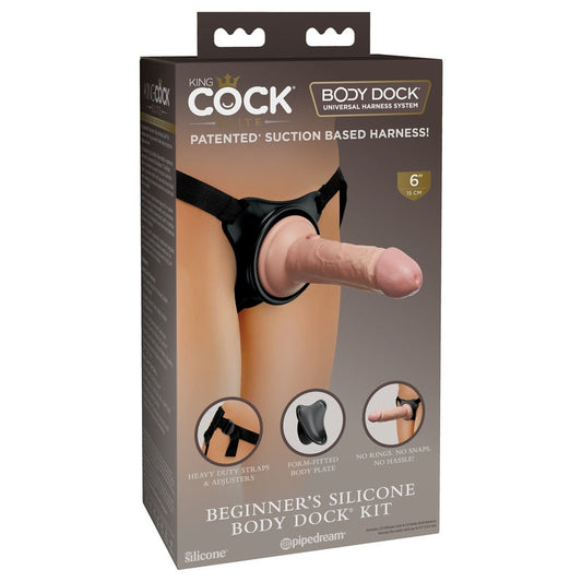 Pipedream Products King Cock Elite Beginner’s Silicone Body Dock Kit - XOXTOYS