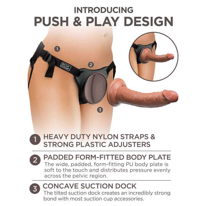 Pipedream Products King Cock Elite Comfy Silicone Body Dock Kit - XOXTOYS