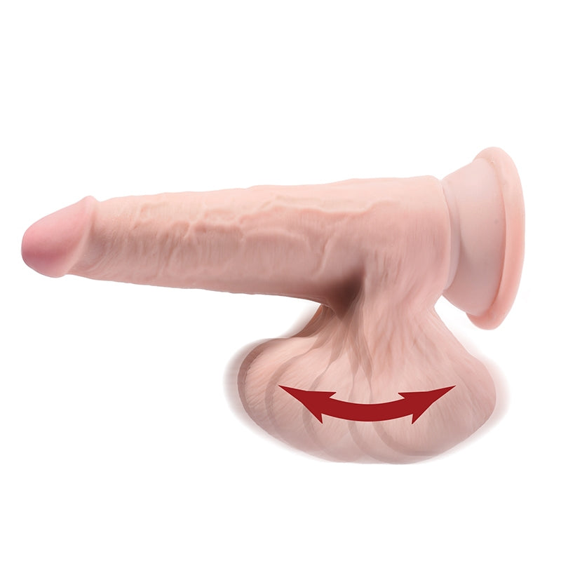 Pipedream Products King Cock Plus 7" Triple Density Cock With Swinging Balls-Dildos-Pipedream Products-XOXTOYS