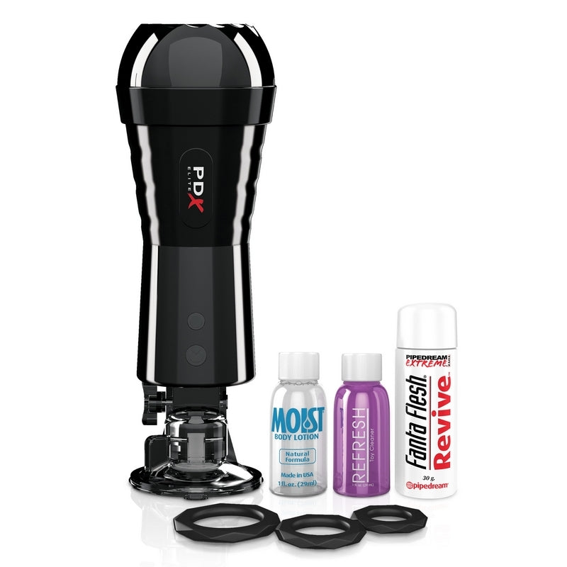 Pipedream Products PDX Elite Cock Compressor Vibrating Stroker - XOXTOYS