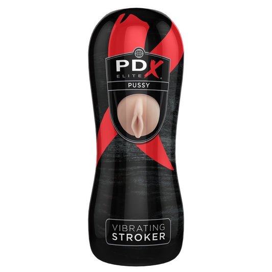 Pipedream Products PDX Elite Vibrating Pussy Stroker - XOXTOYS