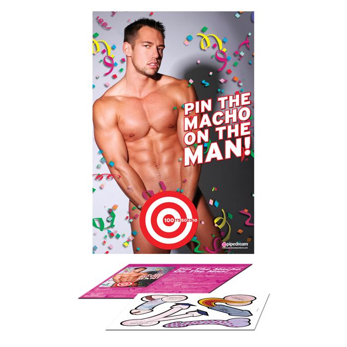 Pipedream Products Pin the Macho on the Man Game - XOXTOYS