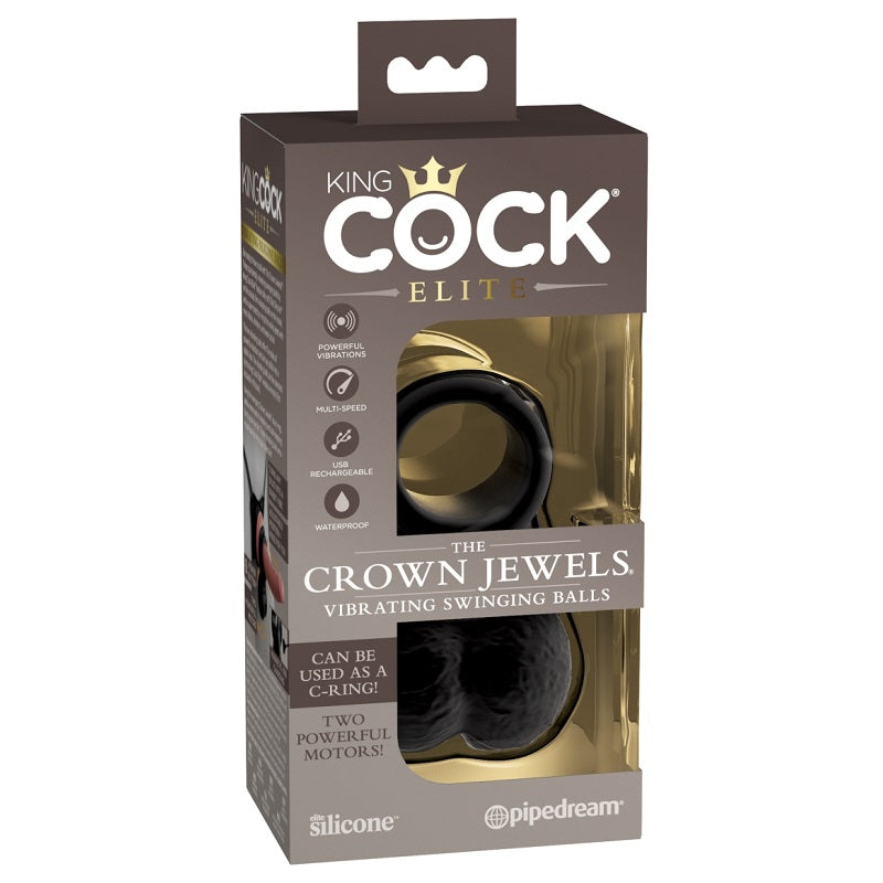 Pipedream Products The Crown Jewels Vibrating Swinging Balls-Cock Rings-Pipedream Products-XOXTOYS