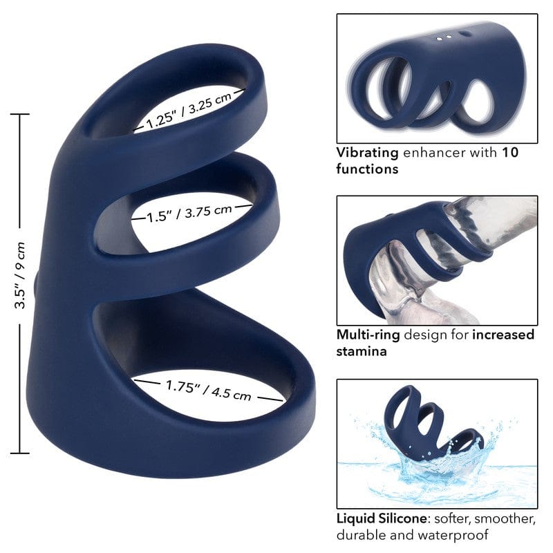 CALEXOTICS Cock Rings Calexotics Viceroy Rechargeable Triple Cock Ring