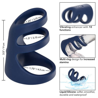 CALEXOTICS Cock Rings Calexotics Viceroy Rechargeable Triple Cock Ring