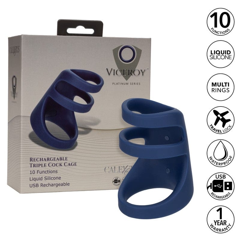 CALEXOTICS Cock Rings Calexotics Viceroy Rechargeable Triple Cock Ring