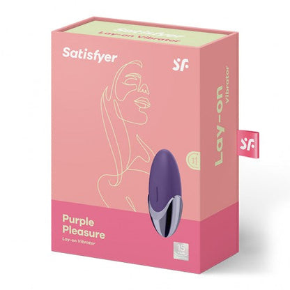 Satisfyer Lay-On Purple Pleasure Vibrator - XOXTOYS