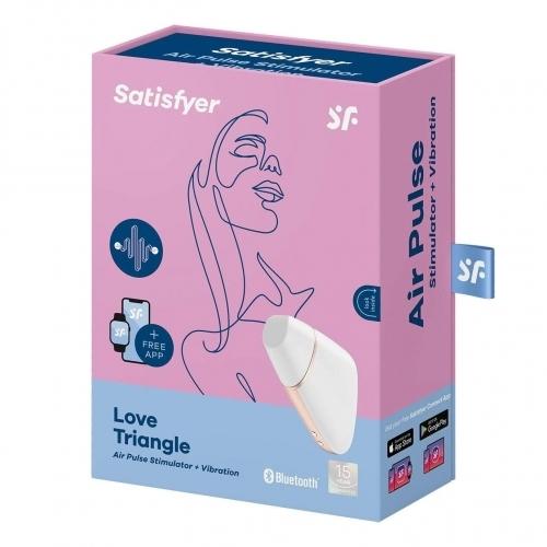 Satisfyer Love Triangle White Stimulator - XOXTOYS