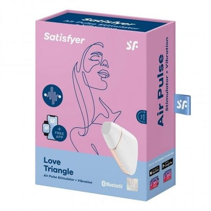 Satisfyer Love Triangle White Stimulator - XOXTOYS