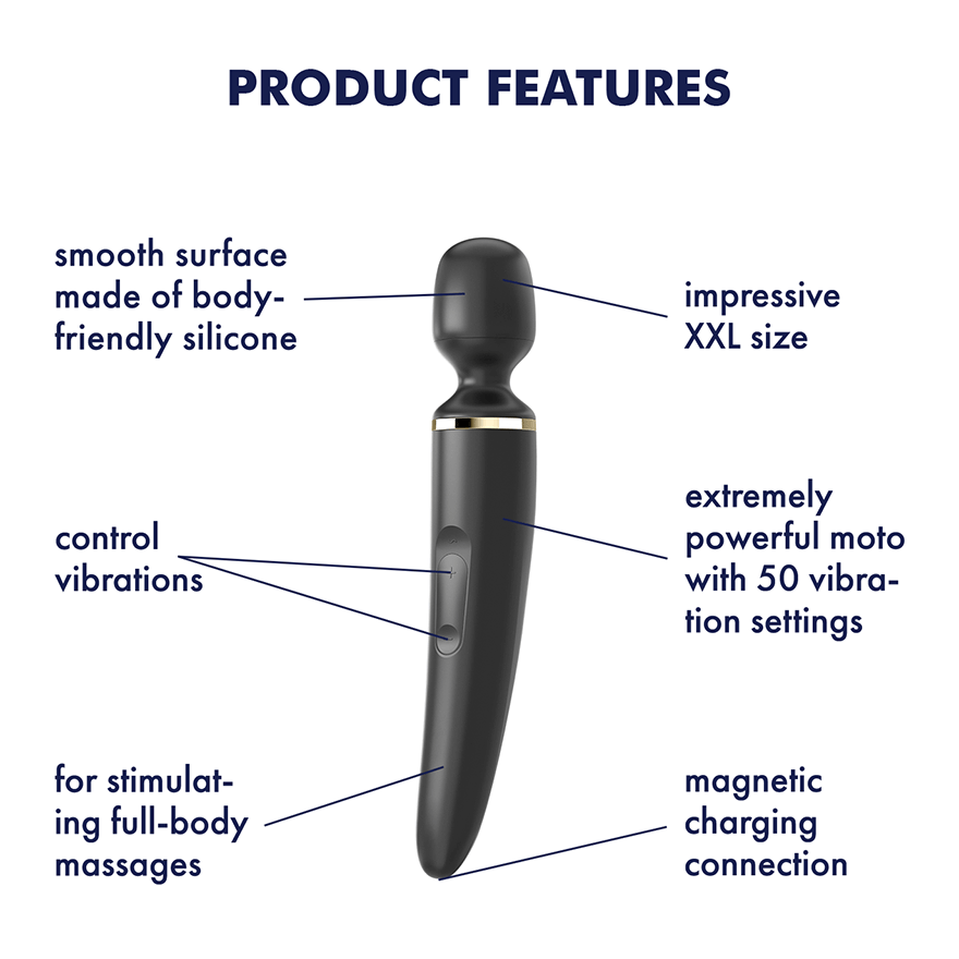 Satisfyer Wand er Woman Black Gold