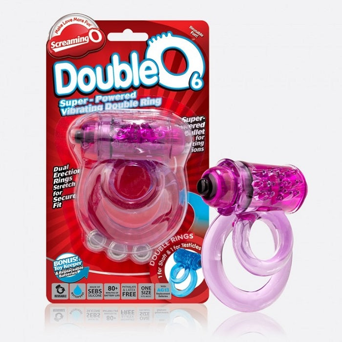 Screaming O DoubleO 6 Vibrating Ring (Assorted)-Cock Rings-Screaming O-XOXTOYS