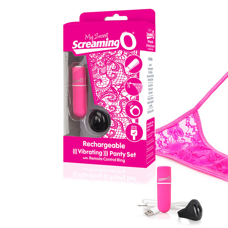 Screaming O My Secret Charged Remote Control Panty-Vibrators-Screaming O-Pink-XOXTOYS