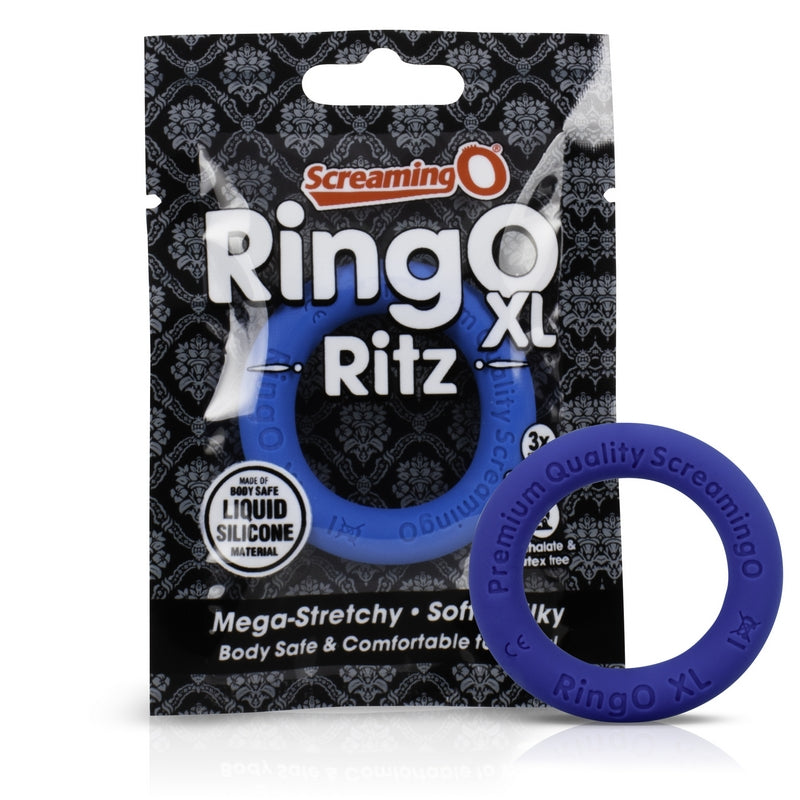 Screaming O RingO Ritz XL-Cock Rings-Screaming O-Blue-XOXTOYS