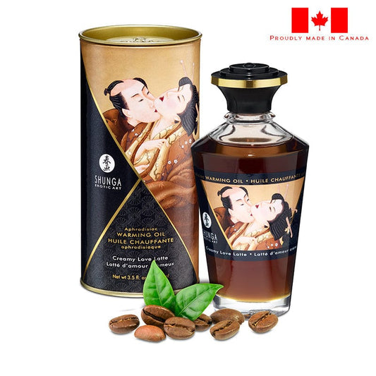 Shunga Sensual Love Creamy Love Latte Shunga Aphrodisiac Warming Massage Oil