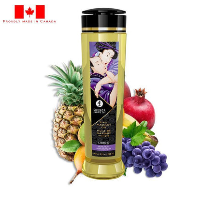 Shunga Erotic Massage Oil Libido Exotic Fruits 8oz - XOXTOYS