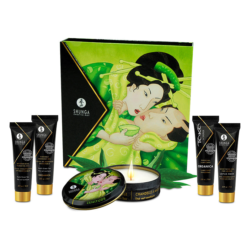Shunga Geisha's Secret Organica Exotic Green Tea Collection Set - XOXTOYS
