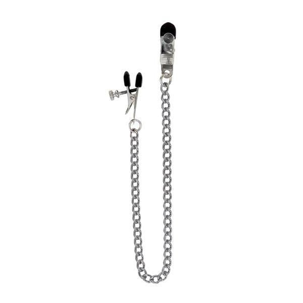 Spartacus Broad Tip Clamp with Link Chain - XOXTOYS