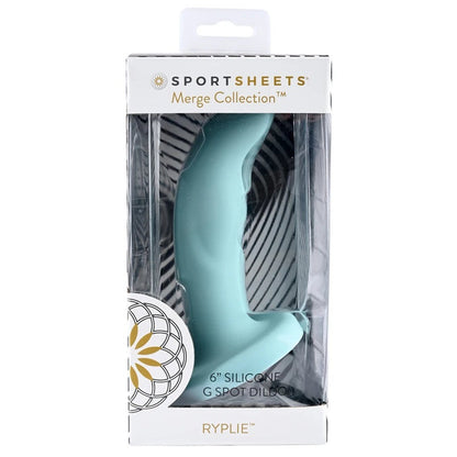 Sportsheets Ryplie 6” Silicone Dildo Sky Blue - XOXTOYS