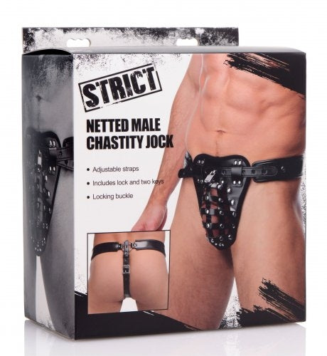 Strict Netted Male Chastity Jock - XOXTOYS