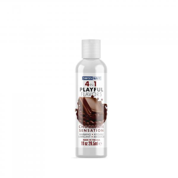 Swiss Navy 4in1 Playful Flavors Chocolate Sensation Lube - XOXTOYS