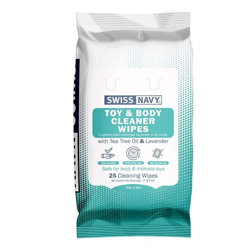 Swiss Navy Premium Toy and Body Cleaner Wipes - XOXTOYS