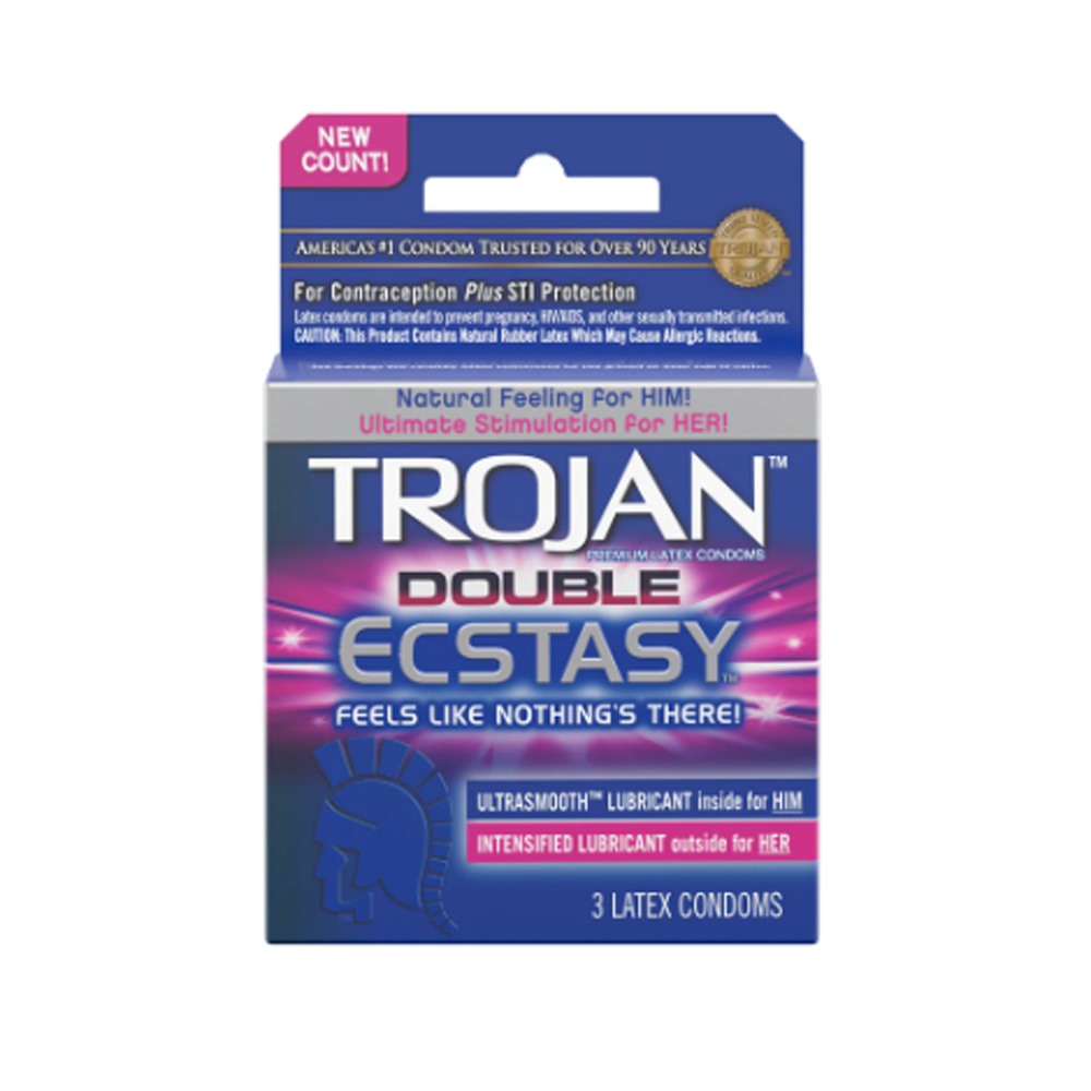Trojan Double Ecstasy Condoms - XOXTOYS