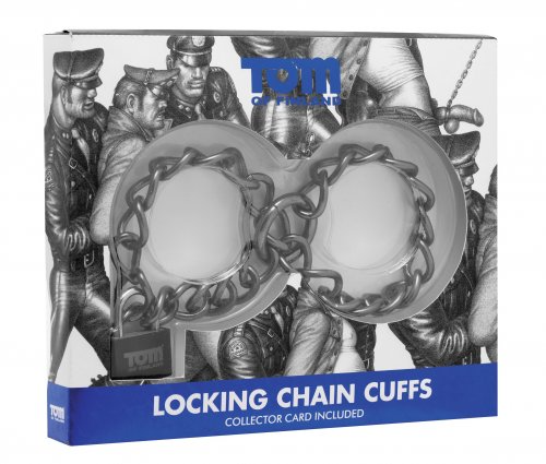 Tom of Finland Locking Chain Cuffs - XOXTOYS