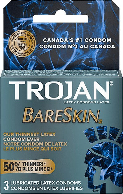 Trojan Sensitivity Bareskin Condoms - XOXTOYS