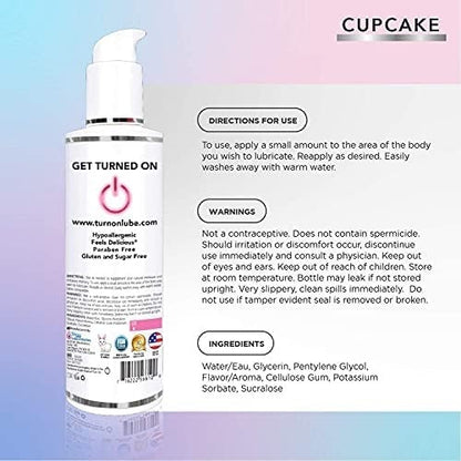 Turn On Cupcake Flavored Lubricant - XOXTOYS