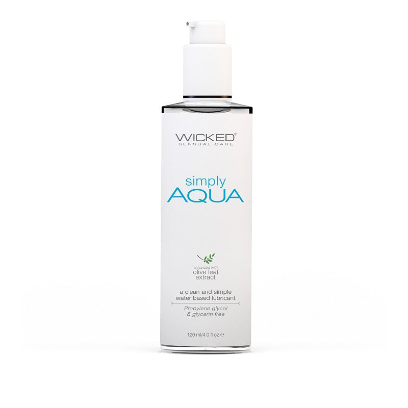 Wicked Simply Aqua Lubricant-Lubes & Lotions-Wicked-4oz-XOXTOYSUSA