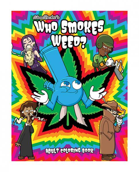 Wood Rocket Who Smokes Weed Coloring Book - XOXTOYS