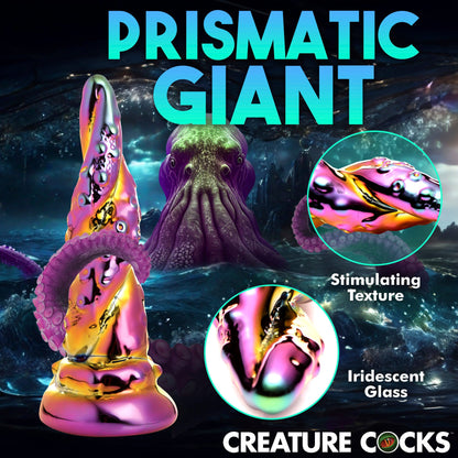 Creature Cocks Enchantress Rainbow Glass Dildo - XOXTOYS