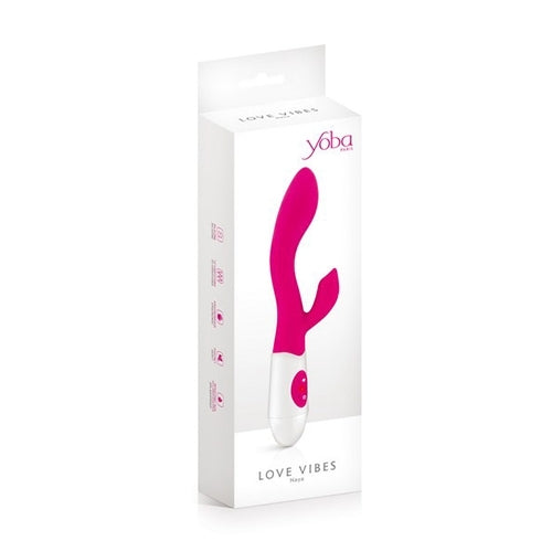 Yoba Naya Rabbit Vibrator-Vibrators-Yoba-Pink-XOXTOYS