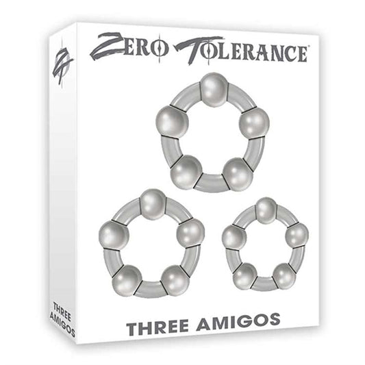 Zero Tolerance Three Amigos Cock Ring Set - XOXTOYS