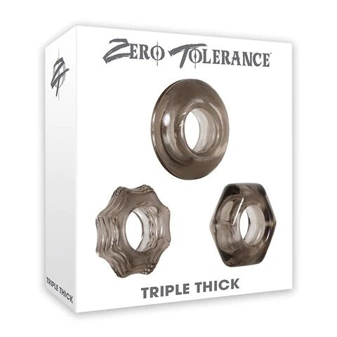 Zero Tolerance Triple Thick Cock Rings - XOXTOYS