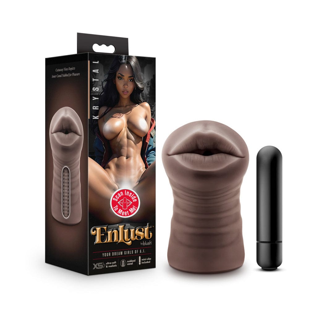 Blush EnLust Krystal AI Vibrating Stroker - XOXTOYS