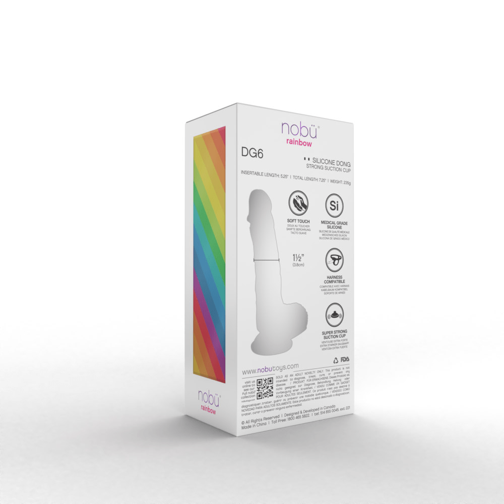 Nobu Rainbow DG6 Silicone Dong - XOXTOYS