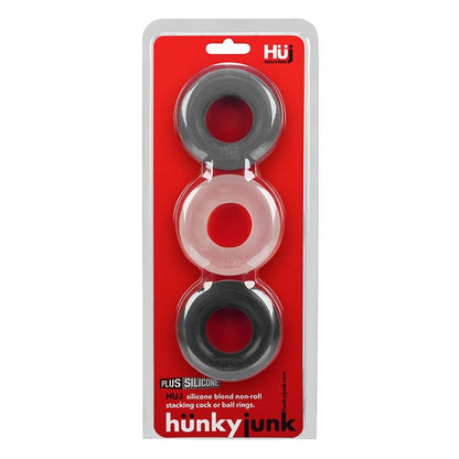 Hunkyjunk Huj3 C-Ring Tar Multi 3 Pack - XOXTOYS