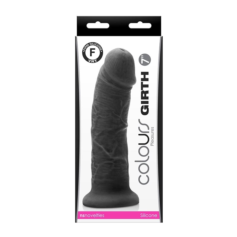 NS Novelties Colours Girth 7-inch Black Dildo