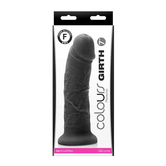 NS Novelties Colours Girth 7-inch Black Dildo